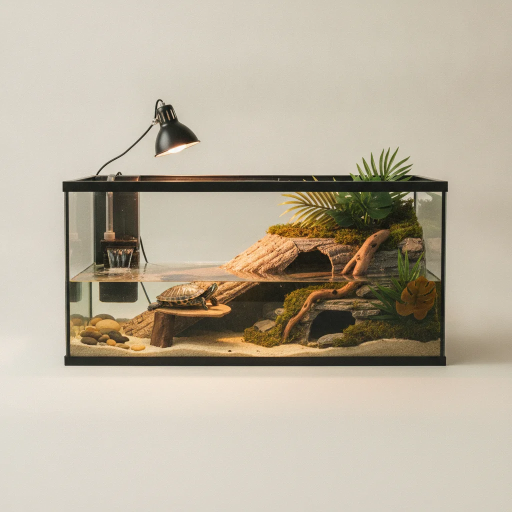 Aquaterrarium tortue