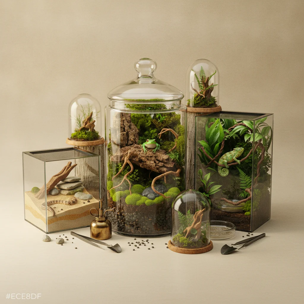 Terrarium en verre