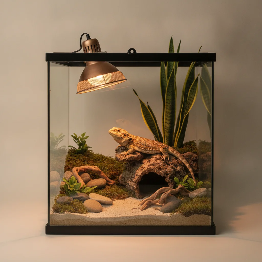 Lampe chauffante terrarium